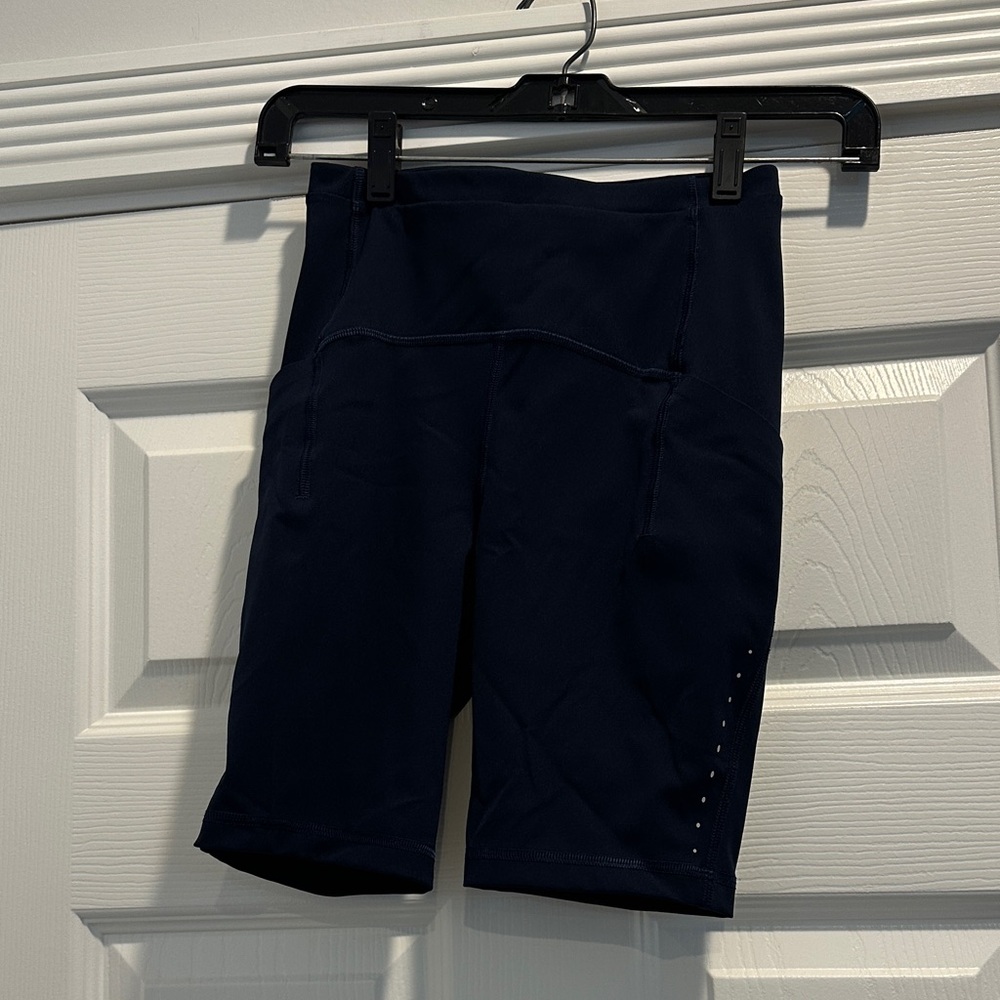 Women's Navy Lululemon Shorts with Pockets